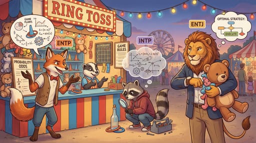 Nano Banana 提示词：MBTI 16 人格动物拟人插画生成器｜Curify AI